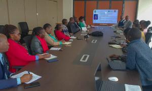 Kenya BCRUP team during the BCRUP brief to the SDHUD