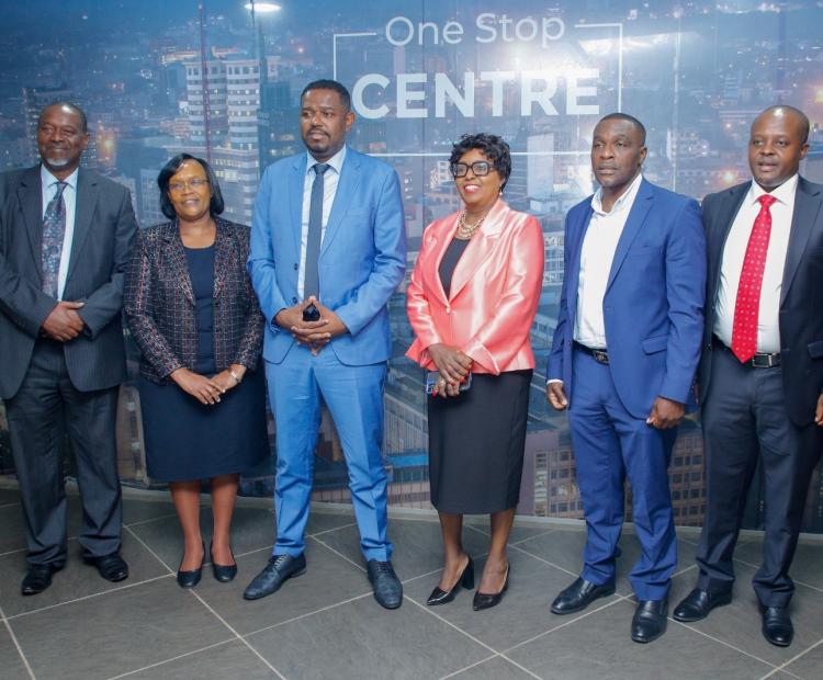 Principal Secretary for Investment Promotion, Mr. Abubakar Hassan Abubakar, during a recent visit to the Kenya Digital One Stop Centre, where he engaged with staff on enhancing investor service delivery through digital integration.
